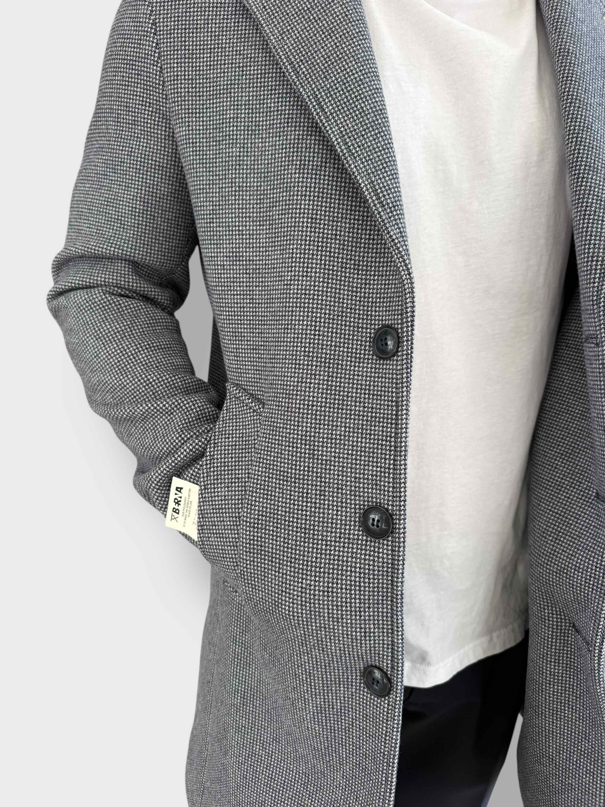 Cappotto monopetto pied de poule 048  BERNA