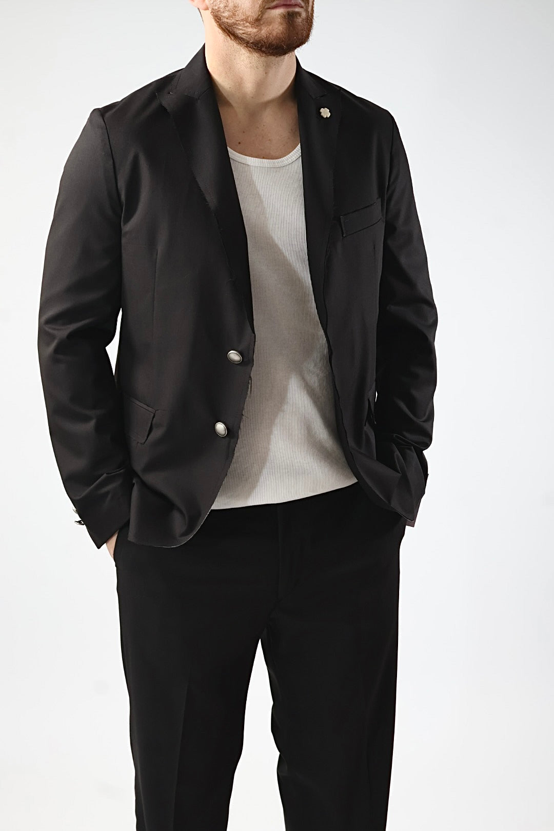 Giacca taglio vivo rever a lancia G61 OVER-D