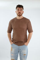 T shirt in maglia traforata gaggio 56 BL11