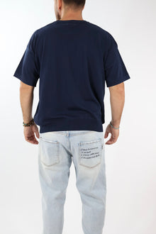 T shirt in maglia cropped over 432 BERNA