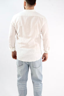 Camicia lino collo coreana 250 BERNA