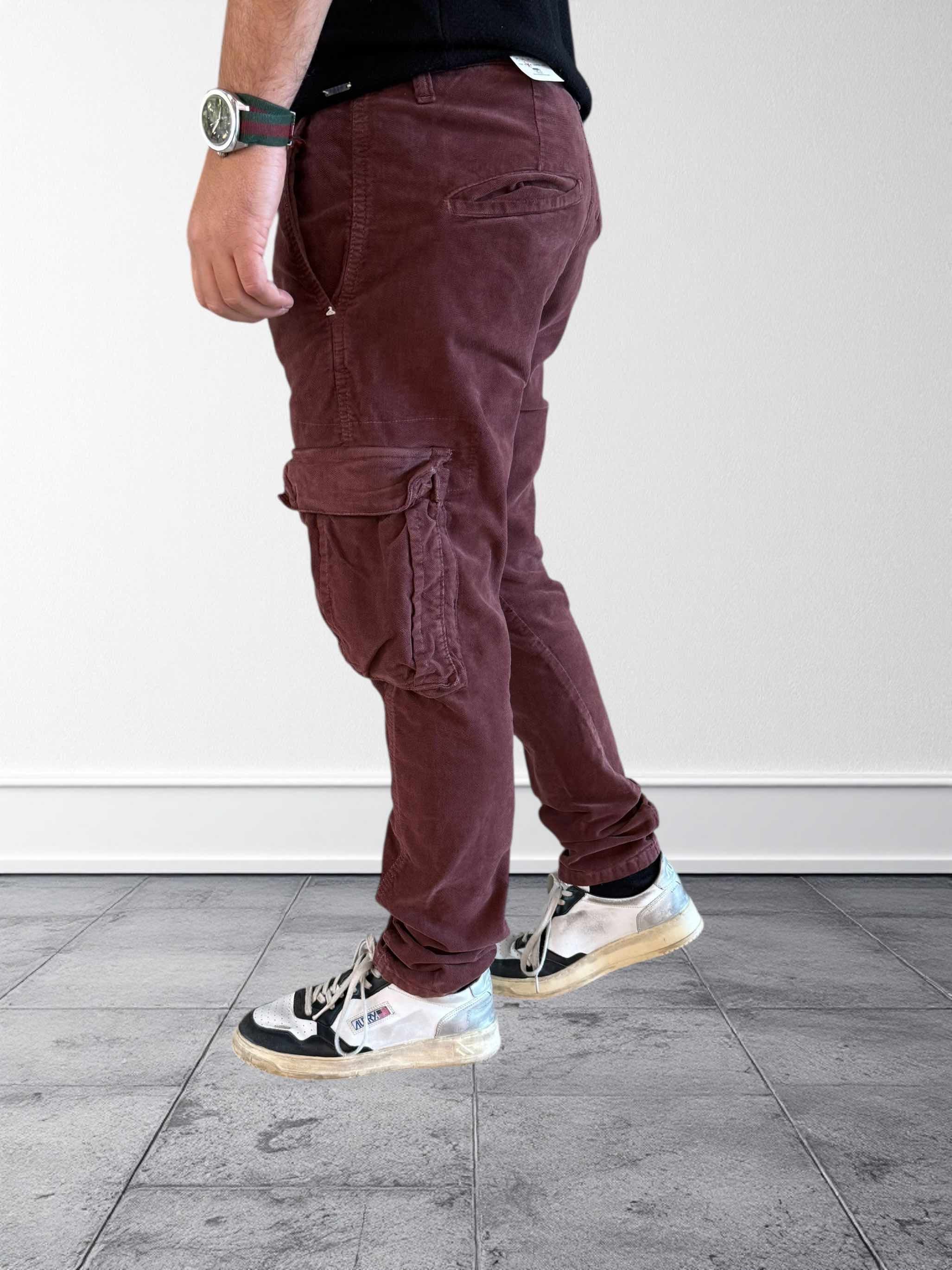 Pantalone cargo velluto 031 BERNA