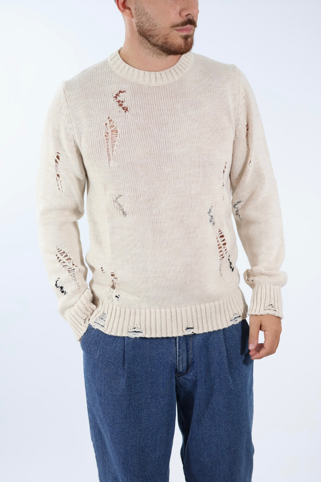 Maglione puntacci rotture  BW977128 BL11