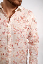 Camicia Lino ricami 841S  GIANNI LUPO