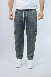 Pantalaccio denim cargo dubai BLACKSUNDAY