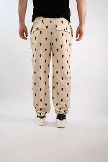 Pantalone ricamo lino/viscosa 402 BERNA