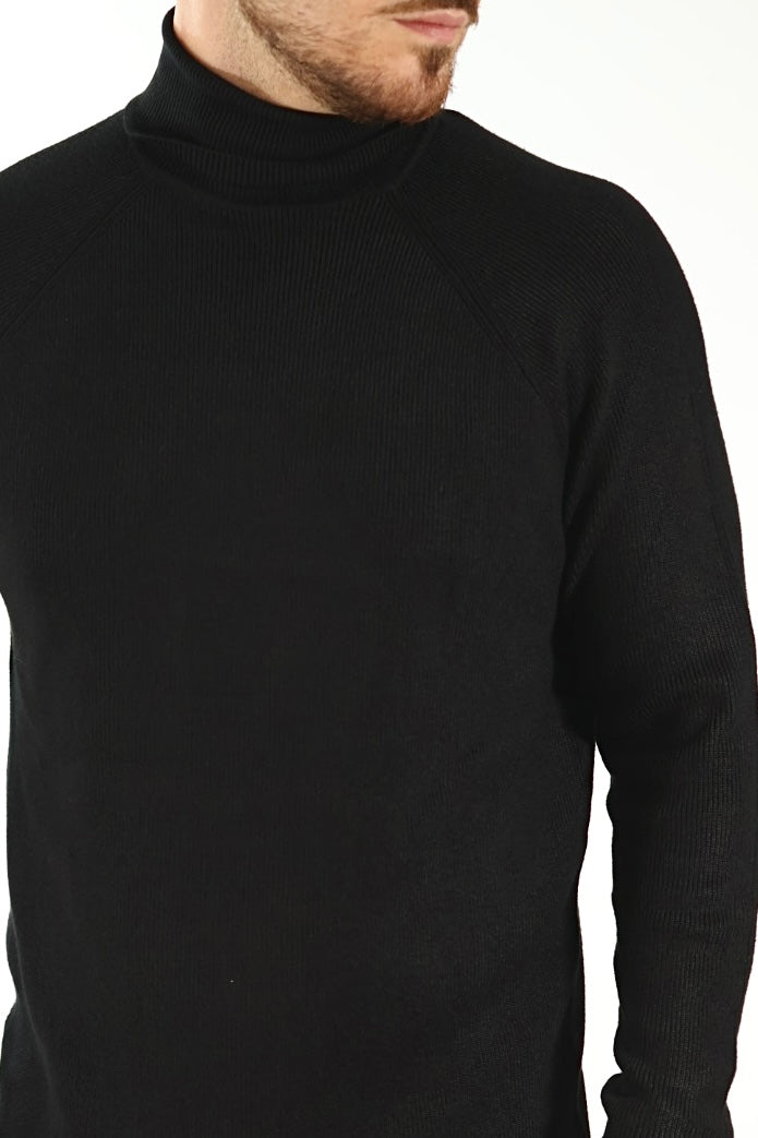 Maglioncino M30 dolcevita raglan chiné OVERD