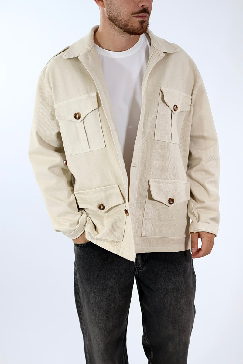 Overshirt cotone stampa J81 OVERD
