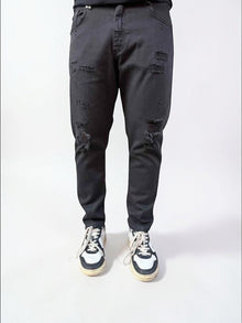 Pantalone cropped Maracana destroyed 077 BERNA