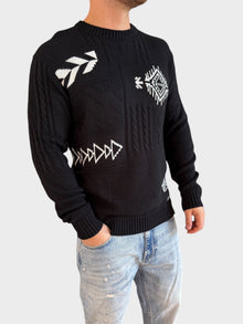 Maglione intarsio 0001 BL11