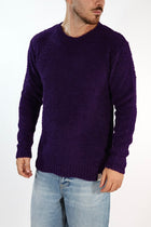 Maglione MACOMER9 viola giro bouclé BL11