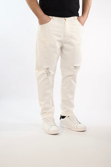 Pantalone cropped maracana  destroyed 077 BERNA