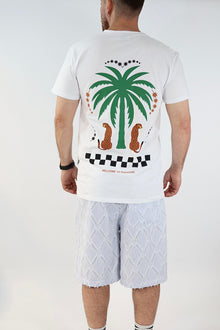 T shirt palma e Leopardi BERNA