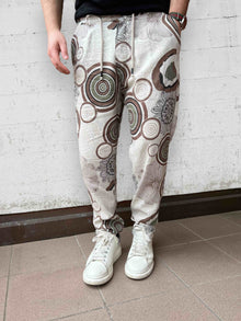 Pantalone lino/viscosa fantasia  BL11