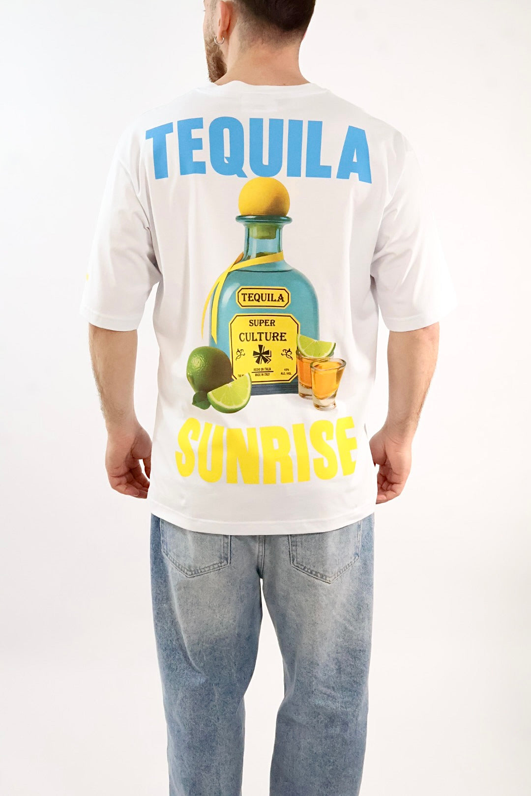 T-shirt stampa retro tequila sunrise A1963 SUPERCULTURE