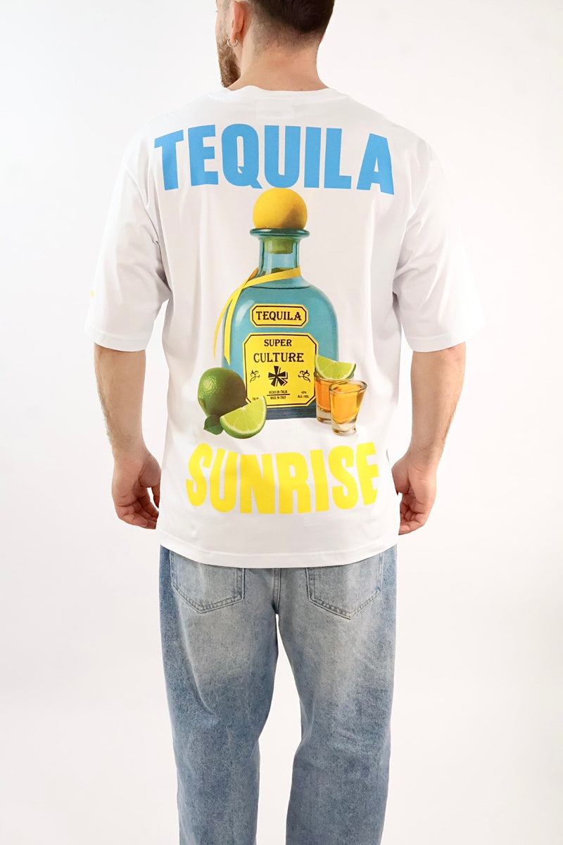 T-shirt stampa retro tequila sunrise A1963 SUPERCULTURE