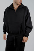 Felpa mezza zip bl26010001 BL11