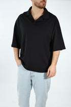 Polo viscosa no bottoni 001 BL11