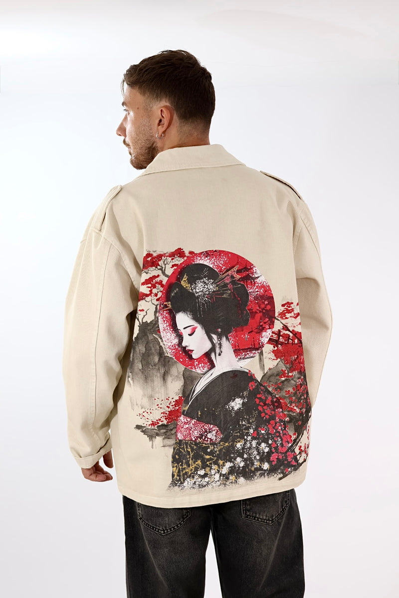 Overshirt cotone stampa J81 OVERD