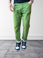 Jeans carrot finti strappi BERNA