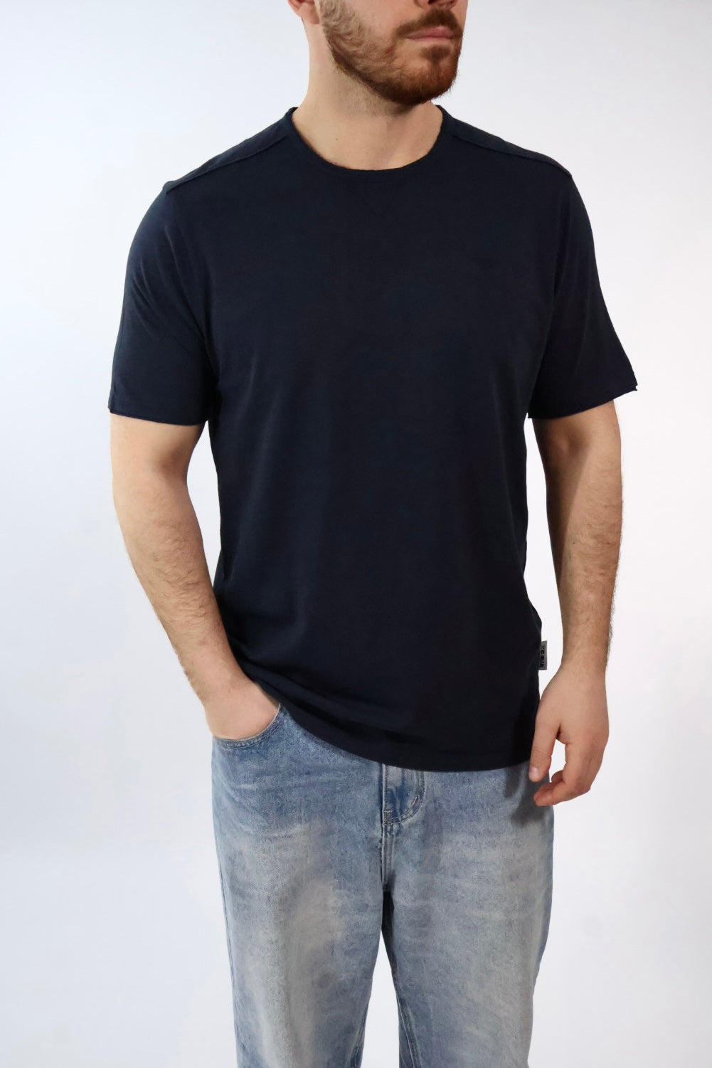 T shirt doppio scollo logo 049 BERNA