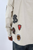 Overshirt boxy velluto patch 353 BERNA