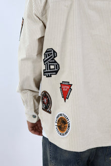 Overshirt boxy velluto patch 353 BERNA