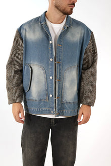 Giubbotto denim combinato J84 OVERD