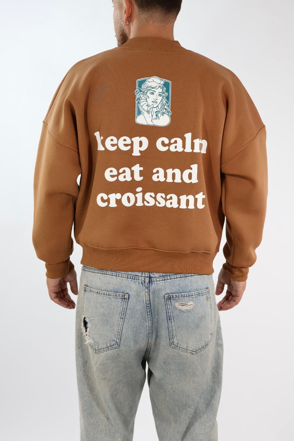 Felpa cropped keep calm 150 BERNA