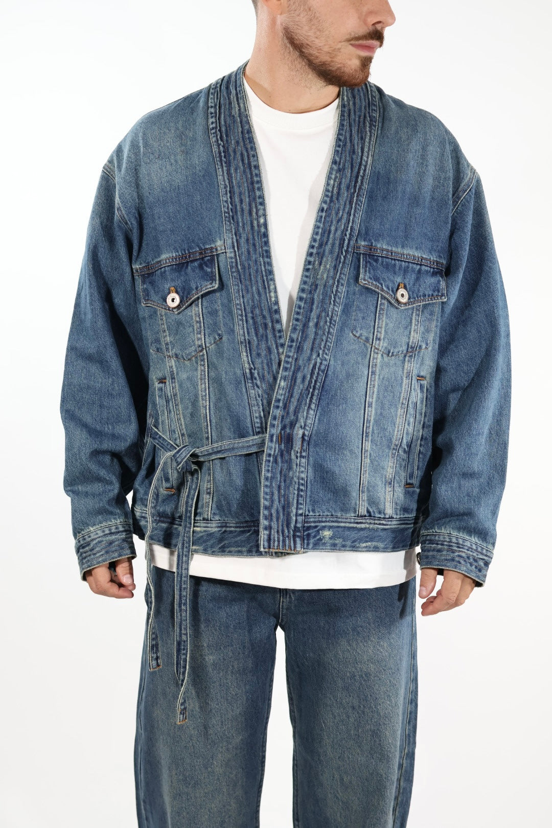 Giacca 382 denim kimono  BERNA