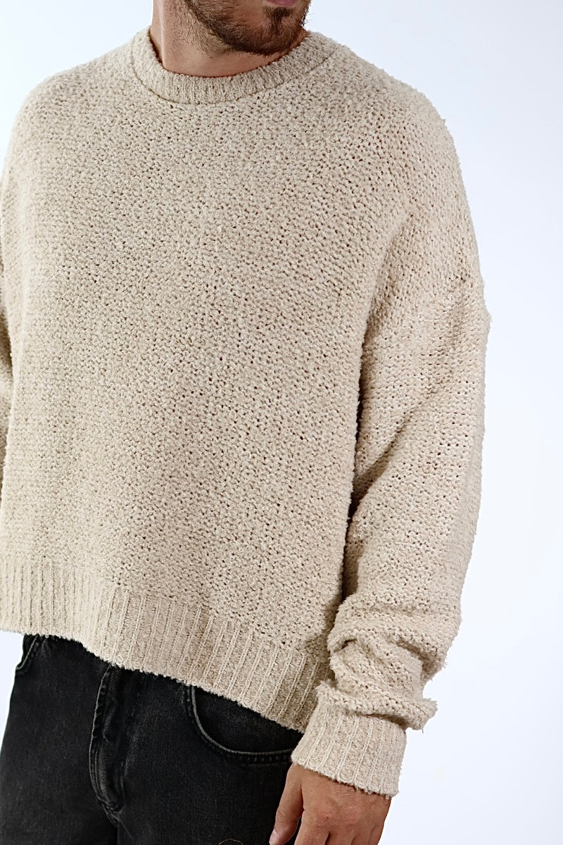 Maglione boucle cropped fit M65 OVERD