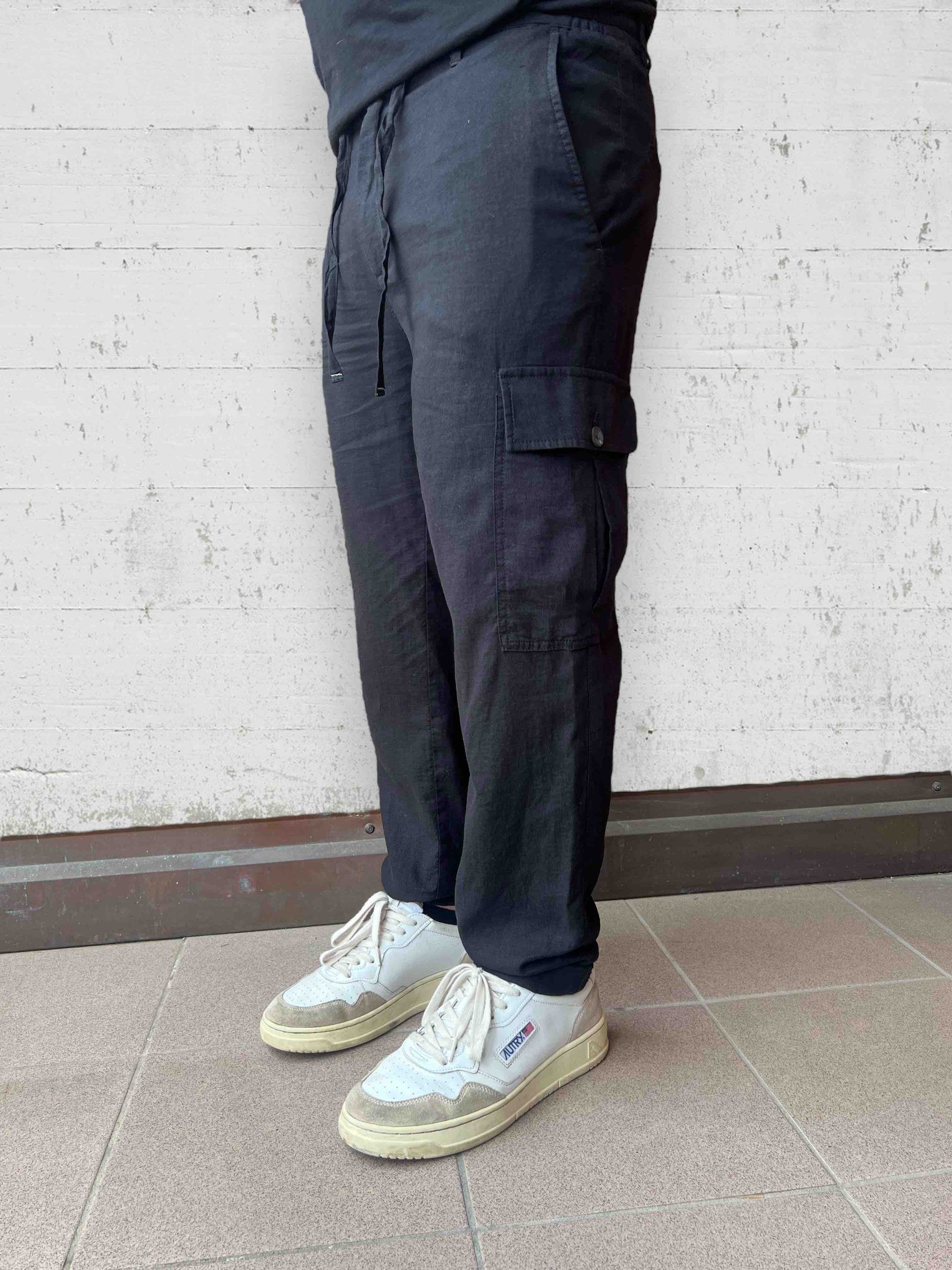 Pantalone avocado Lino /viscosa ALTATENSIONE