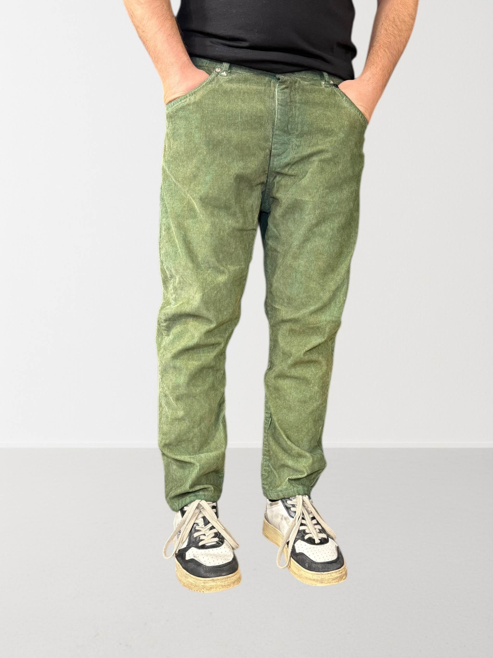 Pantalone velluto cropped maracana  073 BERNA