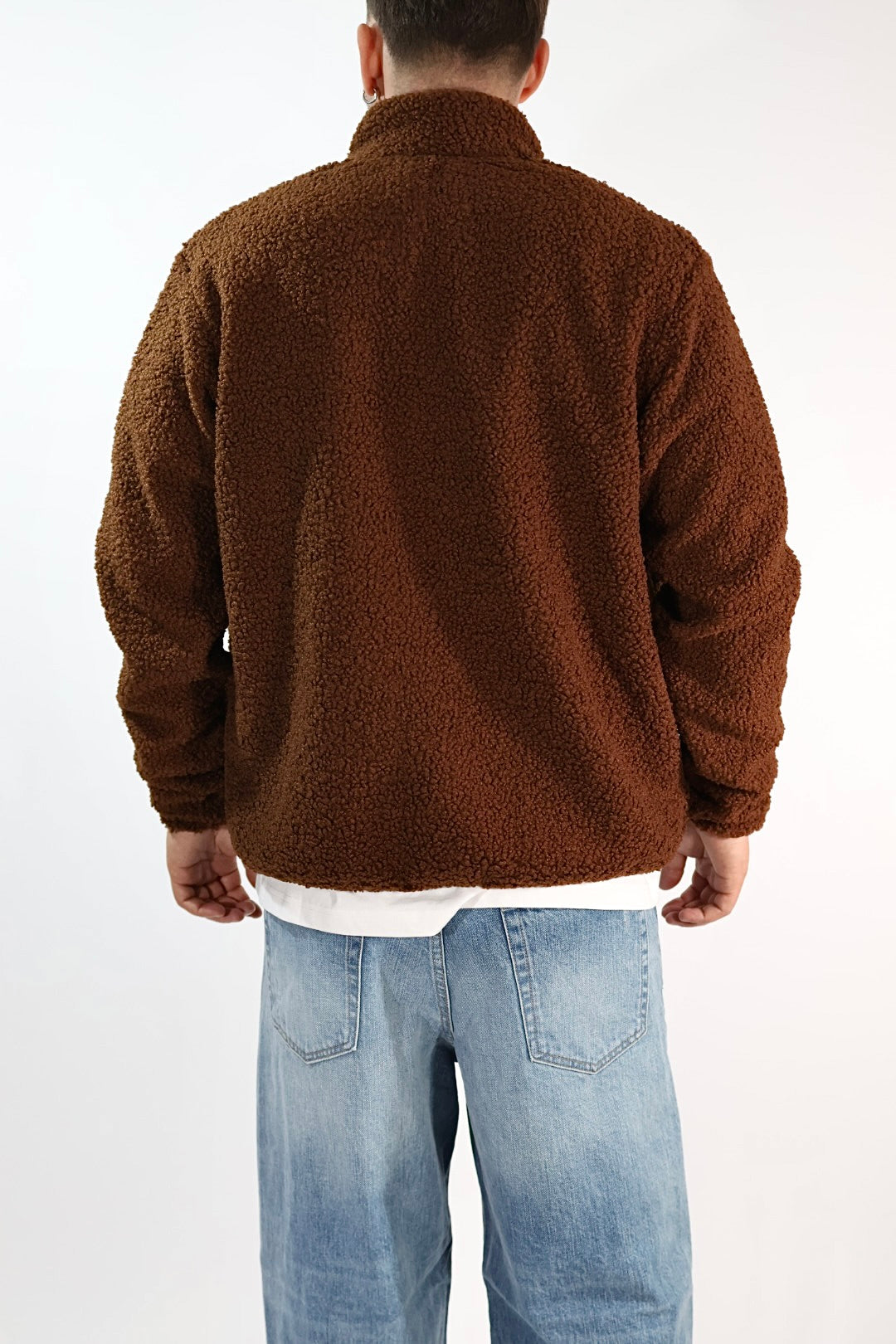 Giubbino BL7458162 teddy full zip moro BL11