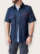 Camicia manica corta ricamo BERNA