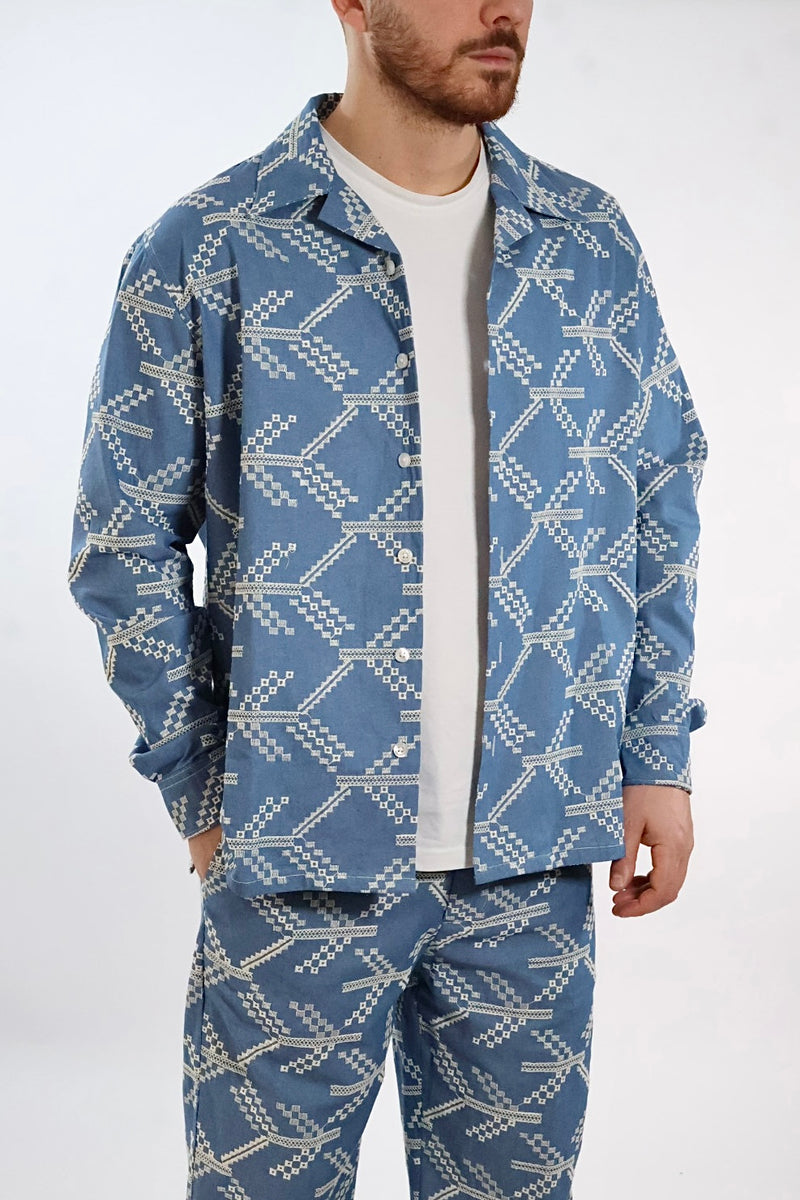 Camicia ricamata 369 BERNA