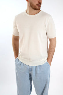 T-shirt in maglia lino/viscosa 335  LANDEK