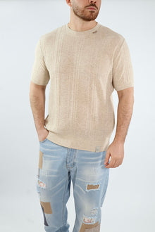 T shirt maglia lavorata 400 BL11