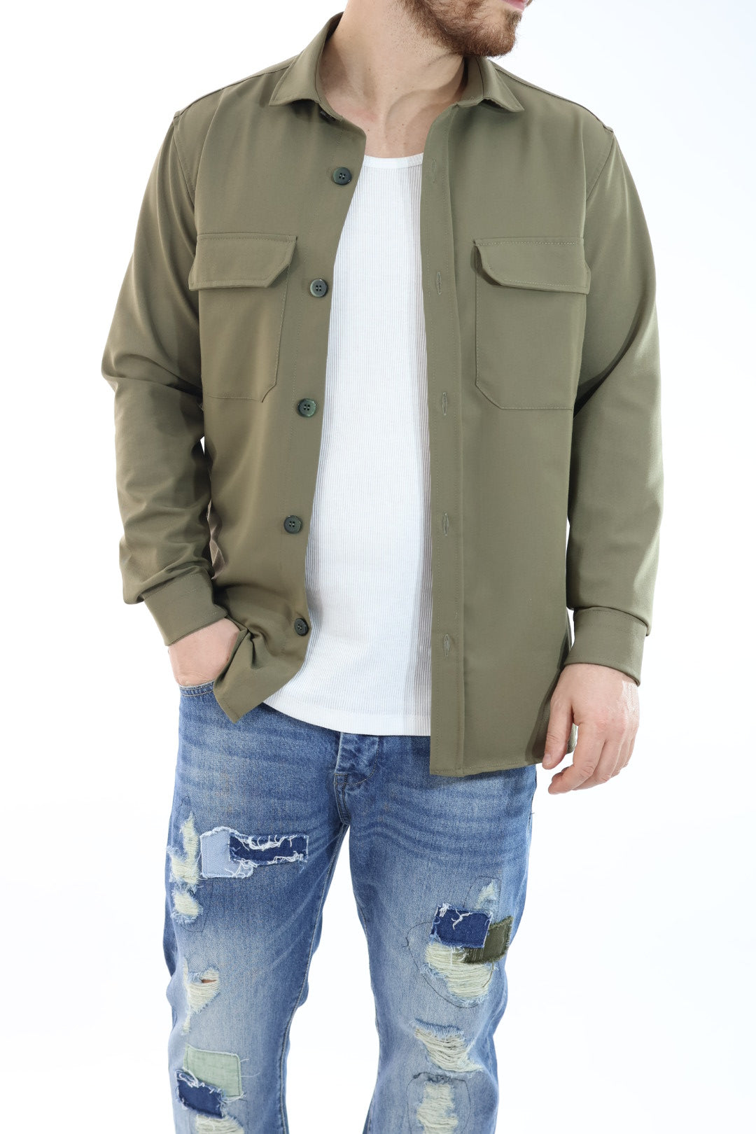 Overshirt misto viscosa J23 OVER-D