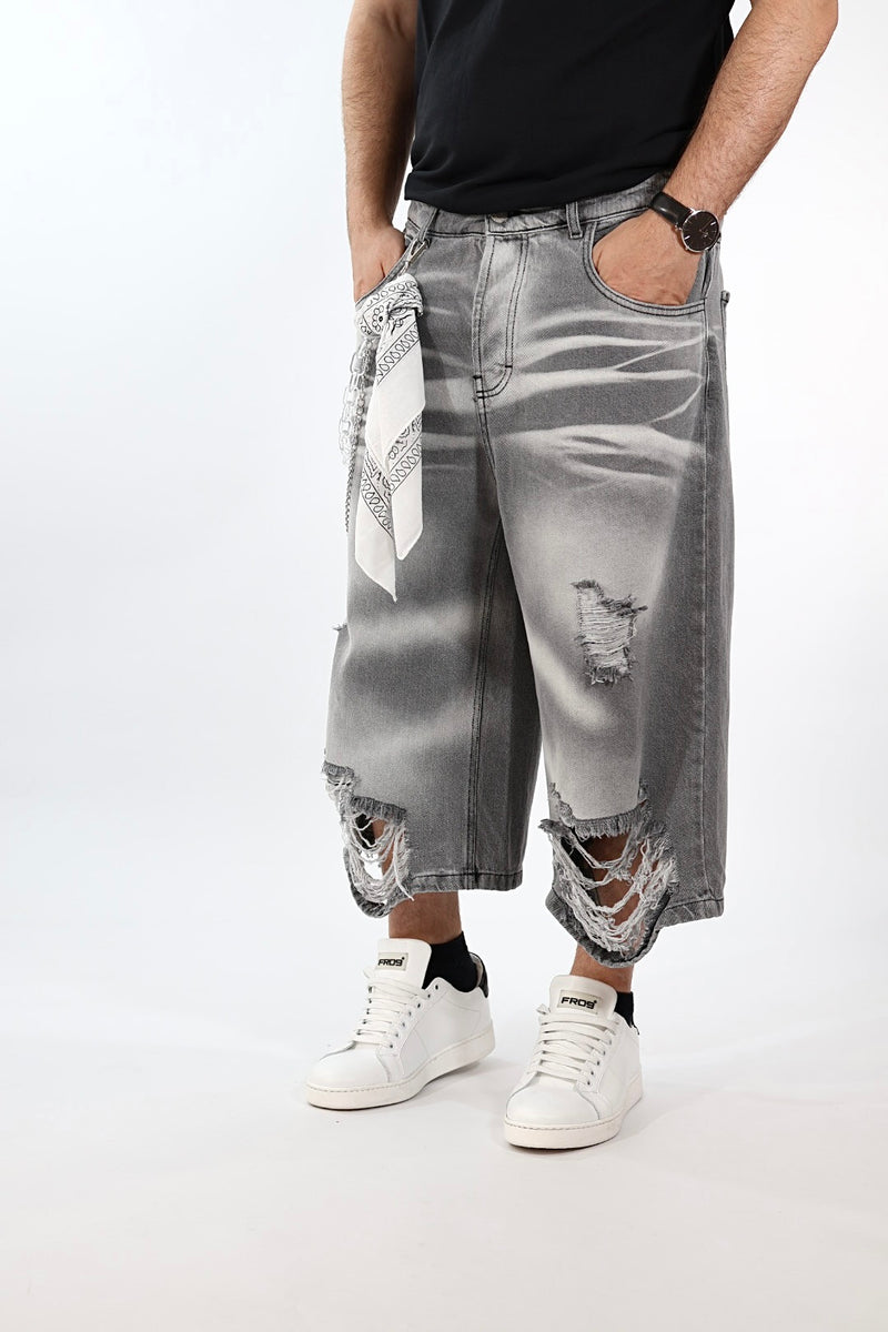 Bermuda strappi denim 200-5 J.W