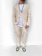 Pantalaccio cargo tapered fit lino OVERD