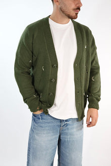 Cardigan 616 strappi misto lana GIANNI LUPO