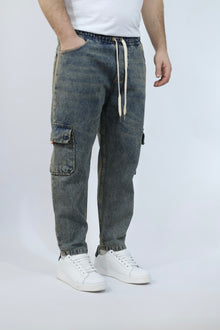 Pantalaccio denim cargo dubai BLACKSUNDAY