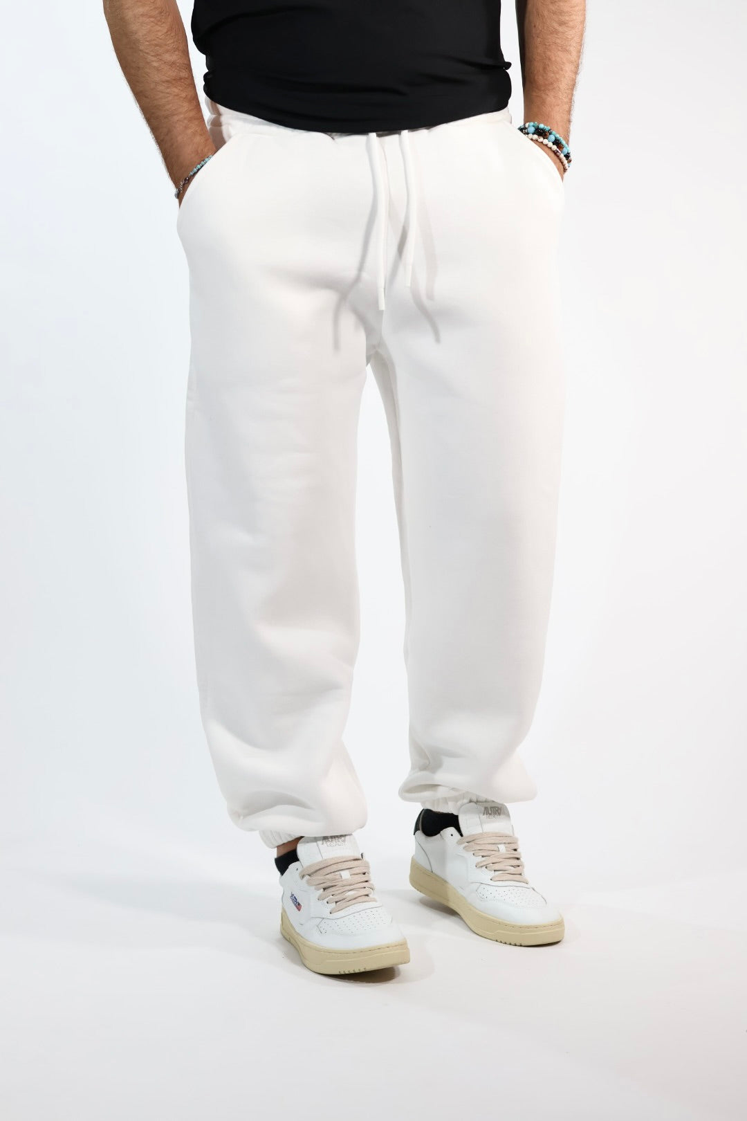 Pantalone 074-128 jogger bianco BERNA