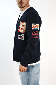 Cardigan in Felpa 78 patch  BL11