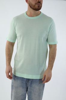 T-shirt in maglia paricollo M11  OVER-D