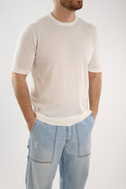 T-shirt in maglia paricollo M11  OVER-D