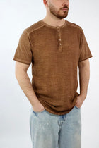 T-shirt serafino misto lino 200 BL11