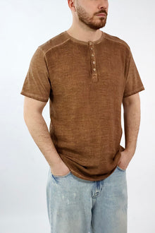 T-shirt serafino misto lino 200 BL11