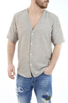Camicia m/m scollo V  C60 OVER-D